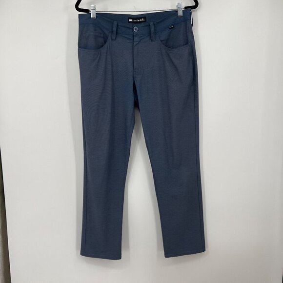 Travis Mathew Men's Open To Close Pants Heather Navy men size 32 x 30 blue